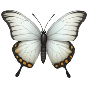white butterfly sticker