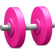Pink weights sticker