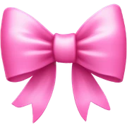 Bow pink sticker