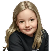 smiling blonde girl portrait sticker