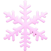 Pink snowflake sticker