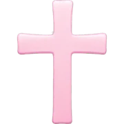 light pink cross sticker