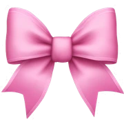 Pink bow sticker