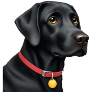 Black Labrador sticker