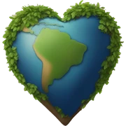 earth heart sticker