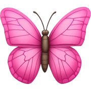 pink butterfly  sticker