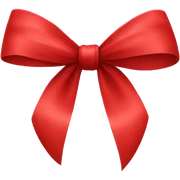 Red bow sticker