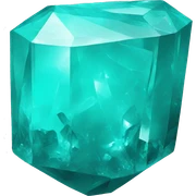 Turquoise crystal sticker