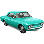 Chevy Corvair turquoise sticker