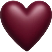 burgundy heart sticker
