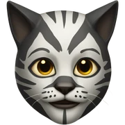 Therian with a cat mask sticker