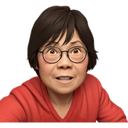 boy with glasses portrait sticker