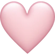Light pink heart sticker