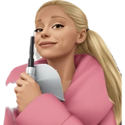 blonde girl with umbrella sticker
