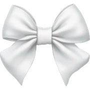 White bow sticker