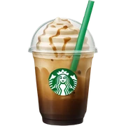 Starbuck ice coffee with ice cubes sticker
