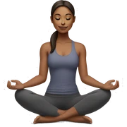yoga girl brunette  sticker