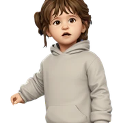 brown-haired girl looking at viewer sticker
