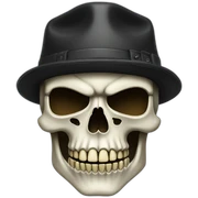 cool badass skull sticker