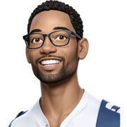 smiling portrait of a male sticker