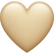 Beige heart sticker