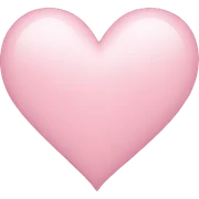 light pink heart sticker