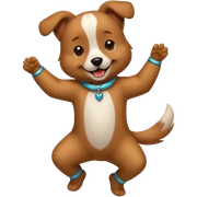 Perro bailando  sticker