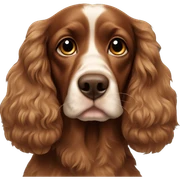 Brown Spaniel sticker