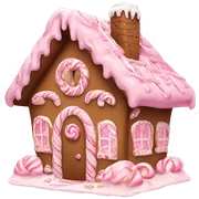 gingerbread house pink aesthetic  sticker