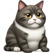 Fat cat sticker