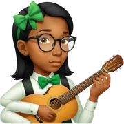 Leprechaun Guitarist sticker