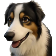 cheeky dog sticks out tongue sticker