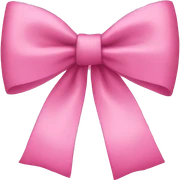 Pink bow sticker