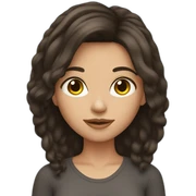 Brunette sticker