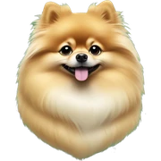 Pomeranian Christmas look  sticker