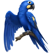 hyacinth macaw sticker