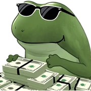 bufo money rain sticker