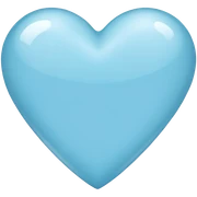 Light blue heart  sticker