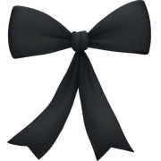 black bow  sticker