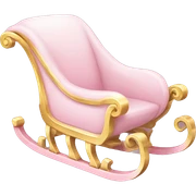 light pink sleigh sticker