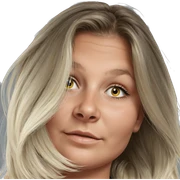 blonde girl portrait smiling softly sticker