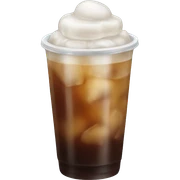 "An iced Americano filled with brownish ice." sticker