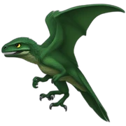 dark green raptor sticker