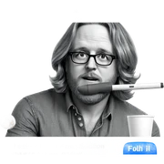 meme parody of stylish guy sticker