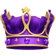 Create me a purple king crown  sticker