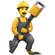 Jackhammer sticker