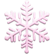 pastel pink snowflake  sticker