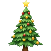 Christmas tree sticker