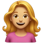 Girl laugh  sticker