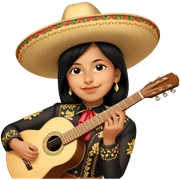Mariachi Guitarist sticker
